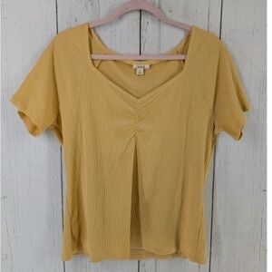 Short Sleeve Ribbed Top
